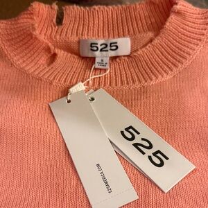525 America Pink Crew Neck Sweater